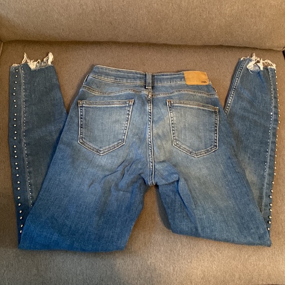 ZARA Skinny Jeans Size 2 - 13”W x 34”L  - Rise 9” - Picture 6 of 13